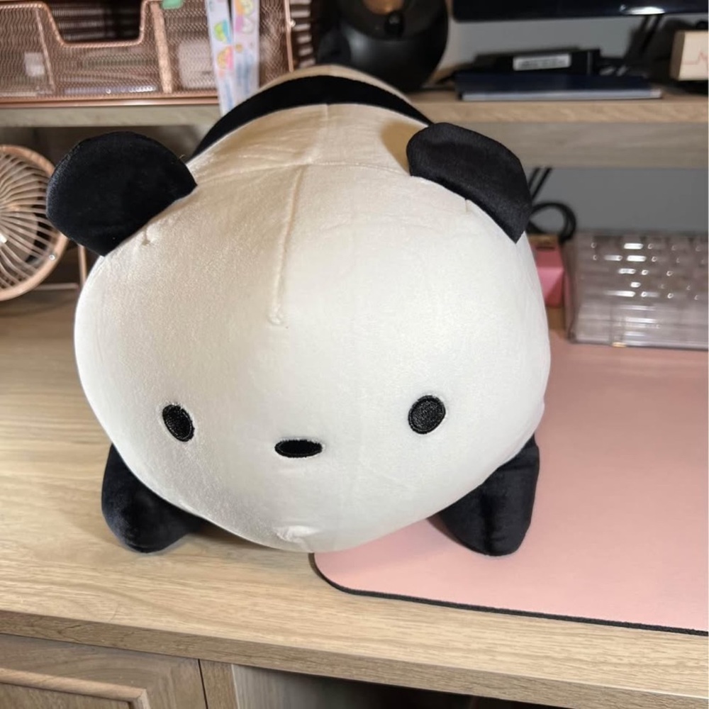 Adorable Black and White Panda Stuffed Animal